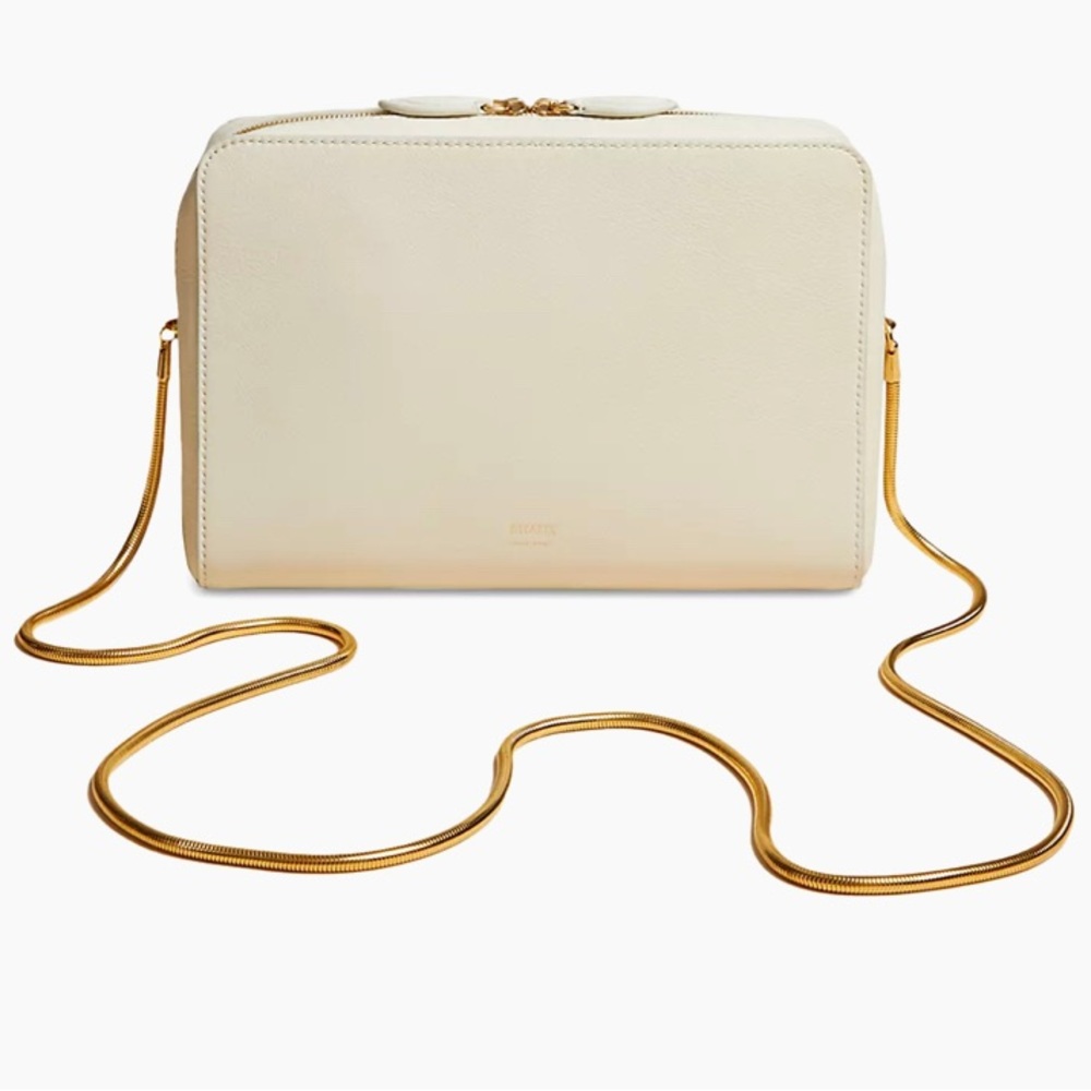 NWT Khaite Anna Zip Leather Crossbody Bag